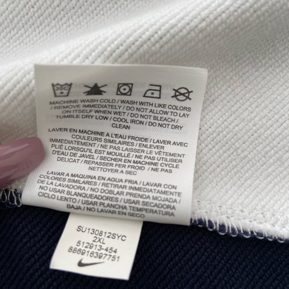 Nike Running Dri Fit Jacket Mens Size Large Blue Athletic Long Sleeve Zip Up - Picture 9 of 12